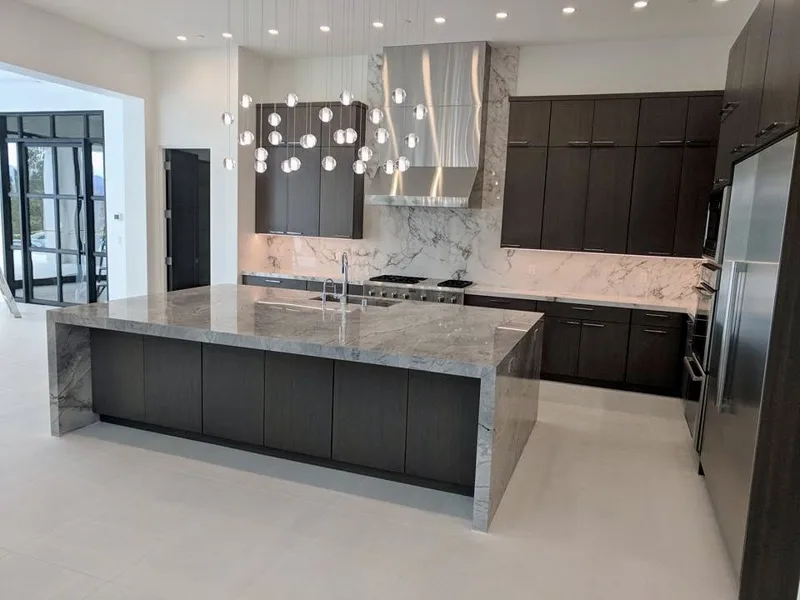 Dark walnut kitchen — custom cabinetry by Cozzens Cabinets, photo 2