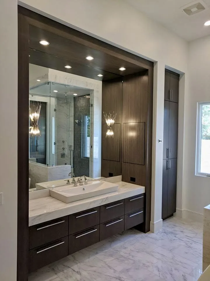 Dark walnut kitchen — custom cabinetry by Cozzens Cabinets, photo 7