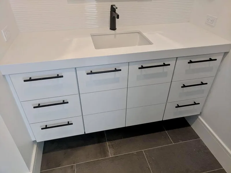 Dark walnut kitchen — custom cabinetry by Cozzens Cabinets, photo 11