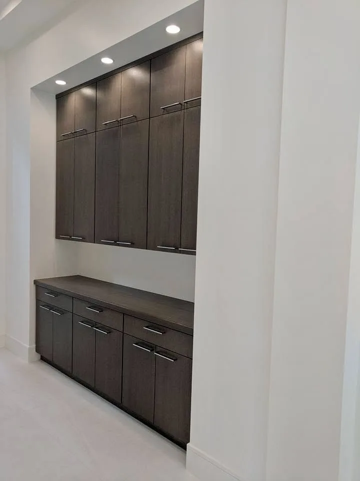 Dark walnut kitchen — custom cabinetry by Cozzens Cabinets, photo 13