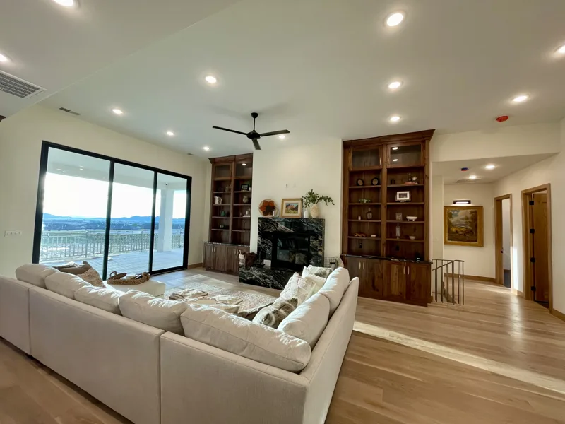 Great room built-ins — custom cabinetry by Cozzens Cabinets, photo 1