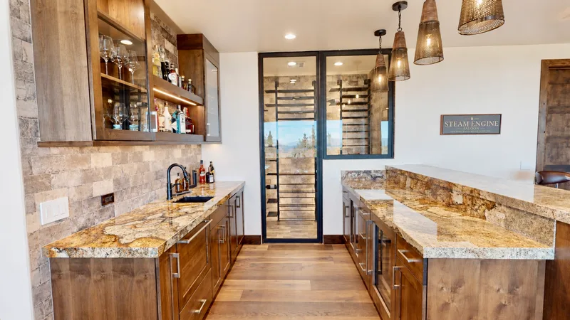 Knotty Alder Parade Home — custom cabinetry by Cozzens Cabinets, photo 4