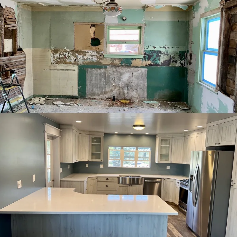 Rustic alder remodel — custom cabinetry by Cozzens Cabinets, photo 1