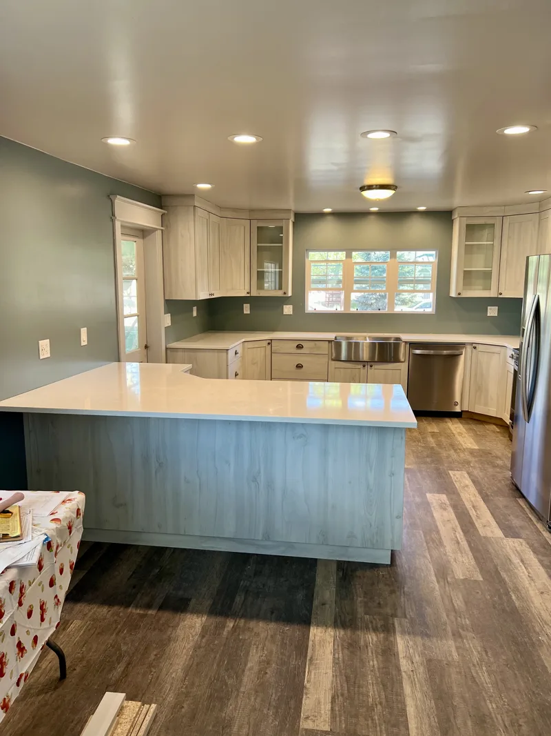 Rustic alder remodel — custom cabinetry by Cozzens Cabinets, photo 3