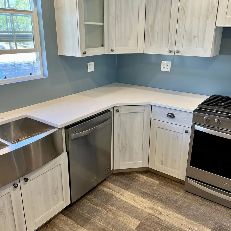 Rustic alder remodel — custom cabinetry by Cozzens Cabinets, photo 5