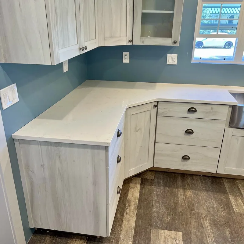 Rustic alder remodel — custom cabinetry by Cozzens Cabinets, photo 6