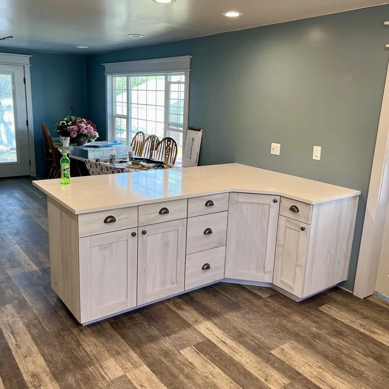Rustic alder remodel — custom cabinetry by Cozzens Cabinets, photo 7