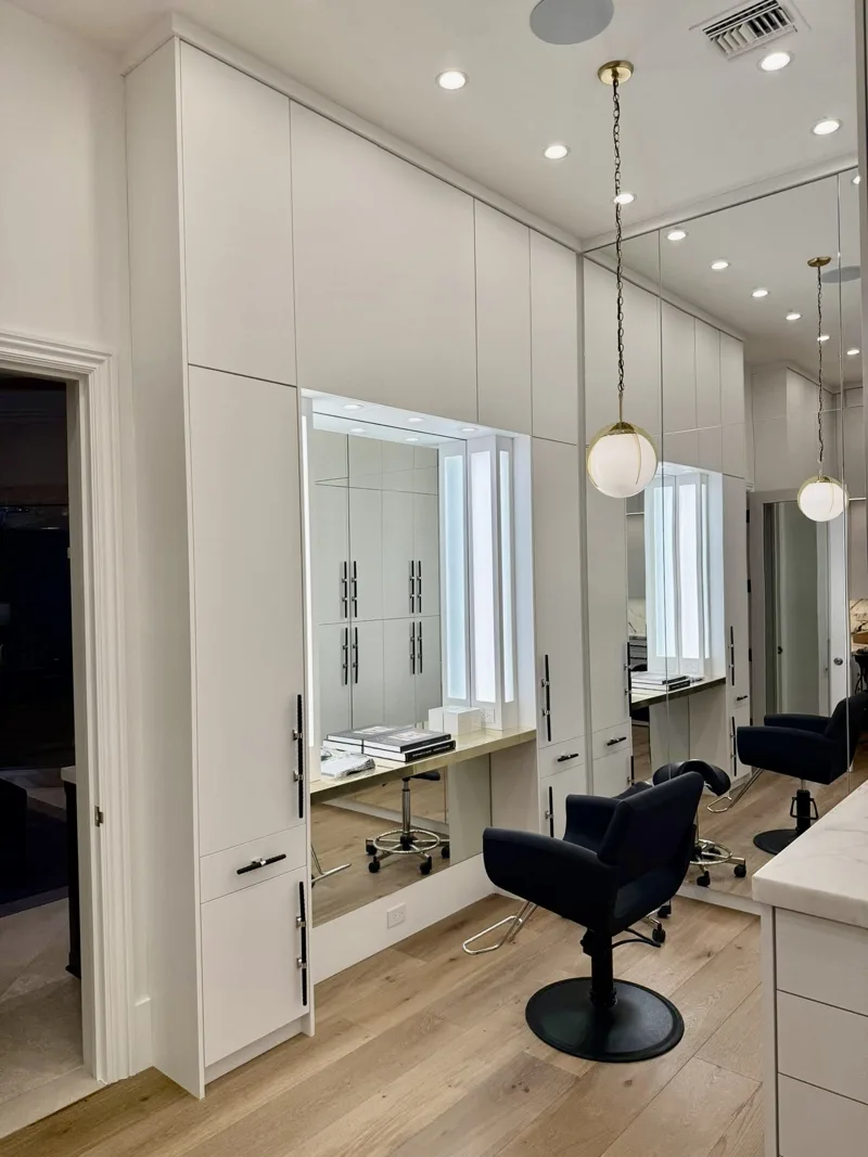 The Salon House — custom cabinetry by Cozzens Cabinets, photo 11