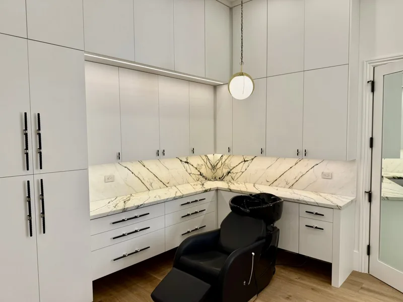 The Salon House — custom cabinetry by Cozzens Cabinets, photo 14