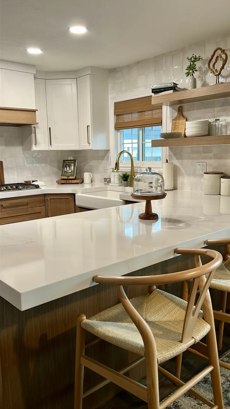White oak farmhouse kitchen — custom cabinetry by Cozzens Cabinets, photo 3