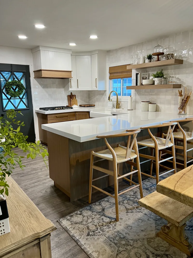 White oak farmhouse kitchen — custom cabinetry by Cozzens Cabinets, photo 4