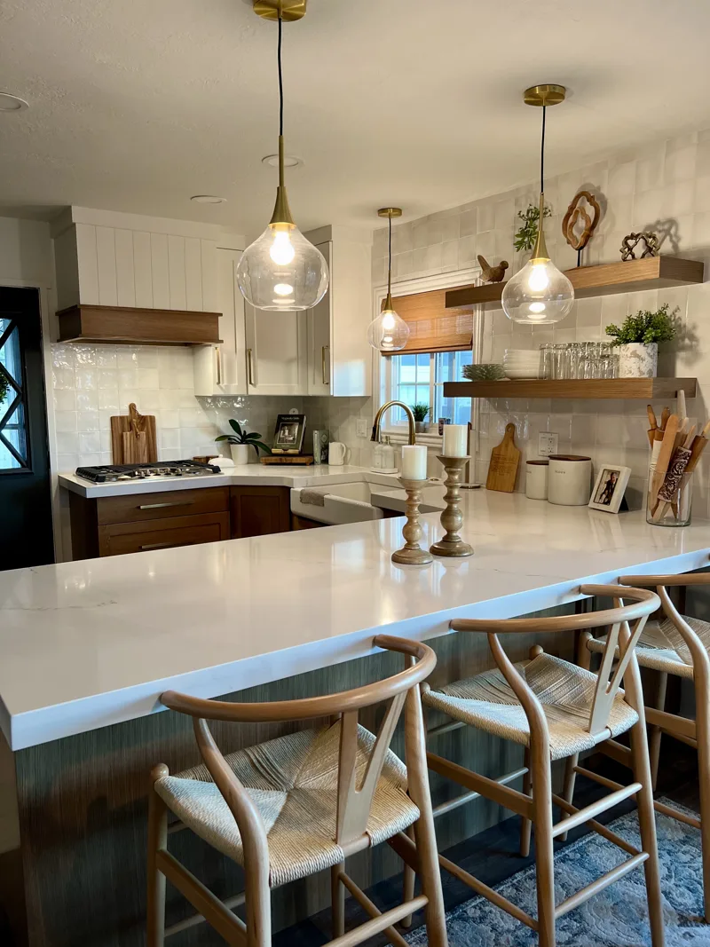 White oak farmhouse kitchen — custom cabinetry by Cozzens Cabinets, photo 5