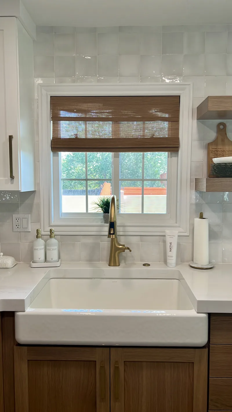 White oak farmhouse kitchen — custom cabinetry by Cozzens Cabinets, photo 13