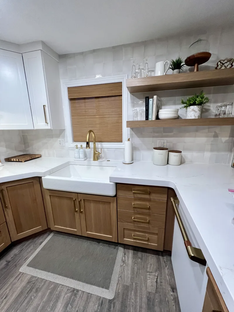 White oak farmhouse kitchen — custom cabinetry by Cozzens Cabinets, photo 14